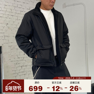 TAION 25秋冬新品 日系军事风摇粒绒双面穿侧拉链保暖立领夹克