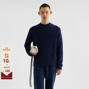 针织衫 JIL 羊驼毛羊毛混纺圆领长袖 25FW SANDER