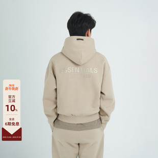 25SS Fear Essentials God LOGO字母拉丝烫标印花设计连帽卫衣