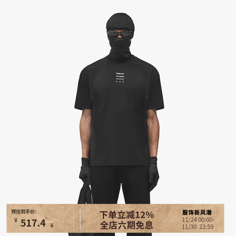 REPRESENT 247机能支线 25FW 品牌标识印花短袖T恤