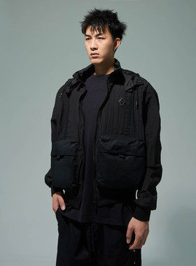 A-COLD-WALL*  ACW冷墙 英国logo标牌机能双兜连帽夹克外套