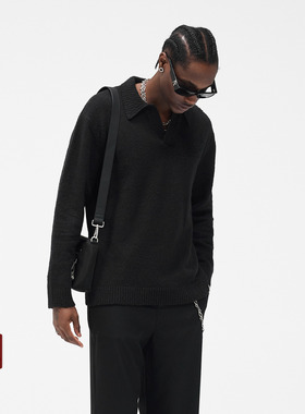 REPRESENT 25FW 针织休闲慵懒宽松POLO衫男女同款