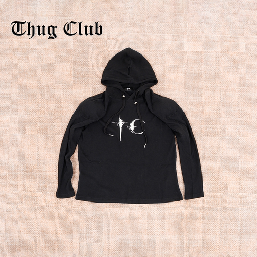THUGCLUB荧光TC标连帽卫衣