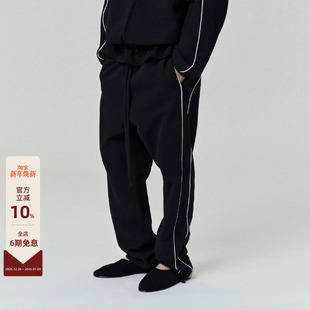 Essentials God 25SS Drop2 Fear LOGO刺绣侧滚条直筒休闲长裤