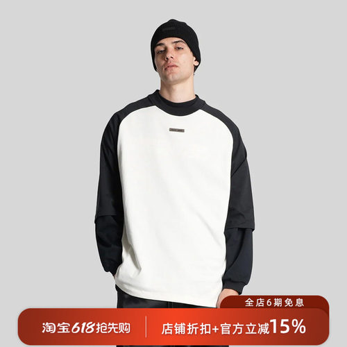 【美式街头】Fear of God Essentials 26SS复古撞色插肩袖短袖T恤