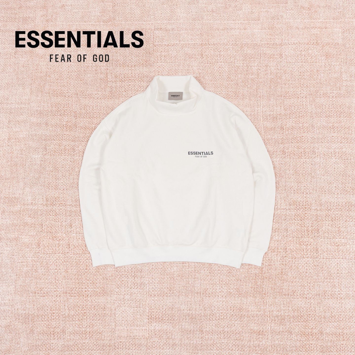 Fear Of God Essentials FOG 宽松休闲ogo印花小高领纯色卫衣