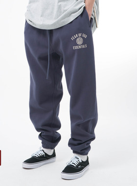 FOG Essentials 24FALL HOLIDAY 撞色弧形LOGO印花束口休闲裤卫裤