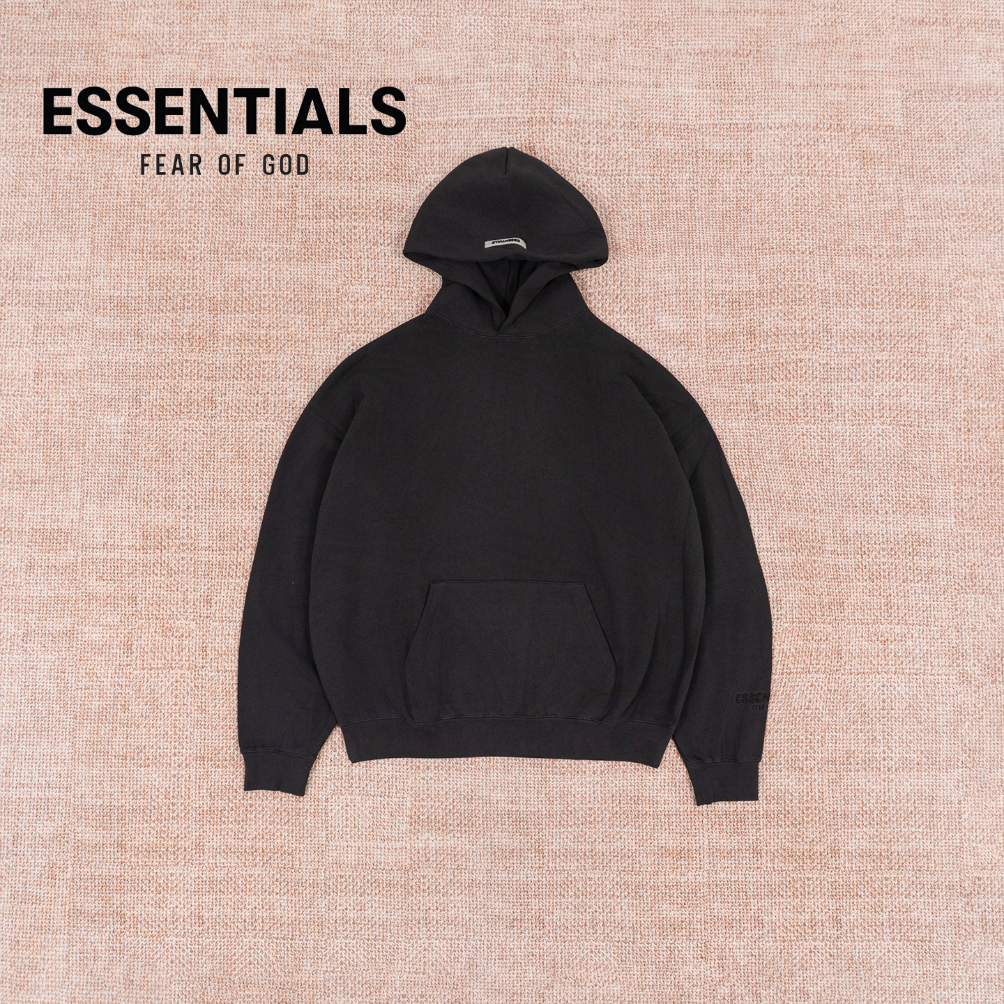 Fear Of God Essentials FOG 宽松logo字母反光经典连帽卫衣