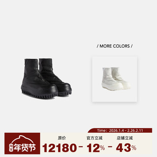 424 25春夏 美式复古高街百搭潮流高帮中筒拉链一体鞋身时装靴子