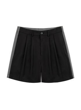 OVERFLOW 春夏拼接拼色设计简约街头百搭中性风休闲裤五分裤