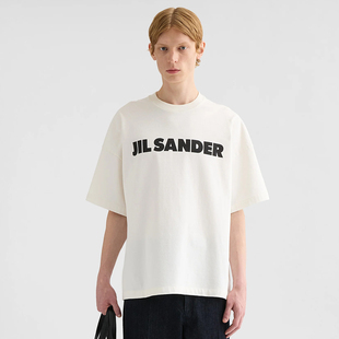 【正品现货】JIL SANDER 26SS 简约经典LOGO印花纯棉圆领短袖T恤