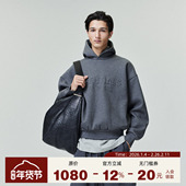 Essentials 25FALL HOLIDAY FOG 经典 logo压花浮雕抓绒连帽卫衣