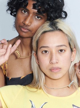 PAM镀金925纯银犬牙项链