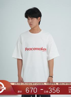 PEACEMAKER OAMC® 25春夏 军事风时装印花设计短袖T恤男女同款
