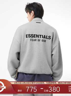 FOG Essentials 24FALL HOLIDAY 撞色大LOGO烫标长袖POLO衫卫衣