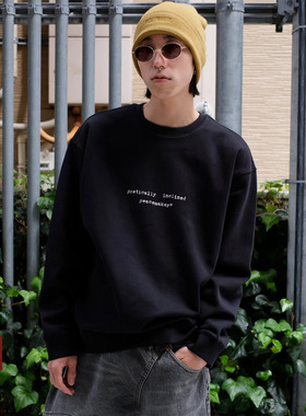 PEACEMAKER 25FW宽松圆领Landart 02印花卫衣