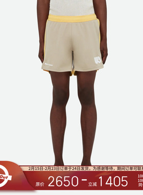 WALES BONNER SS25 夏季拼色logo字母印花运动百搭日常休闲裤短裤