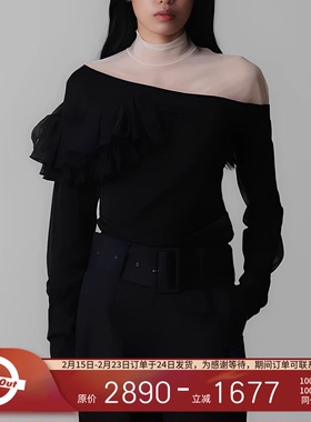 FACETASM 25SS 落合宏理日本时装春夏百搭不对称层次女装长袖T恤