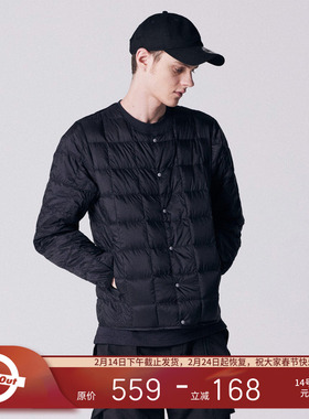 【蒋奇明同款】TAION 日系800蓬白鸭绒轻便圆领羽绒服内胆夹克