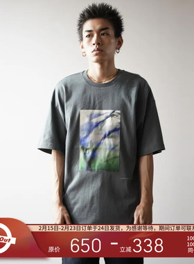 PEACEMAKER OAMC® 25秋冬 军事风时装宽松大地艺术印花短袖T恤