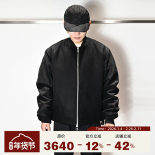 PEACEMAKER OAMC® 25秋冬 简约款廓形羊毛飞行员夹克