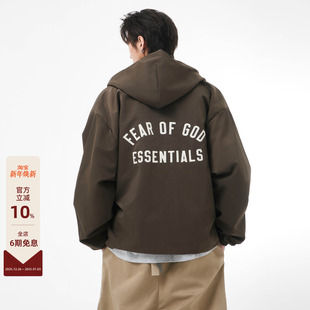 HOLIDAY 24FALL 字母LOGO印花百搭连帽夹克外套 Essentials FOG