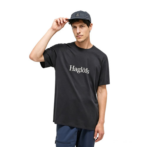 Haglöfs火柴棍LOGO印花短袖T恤