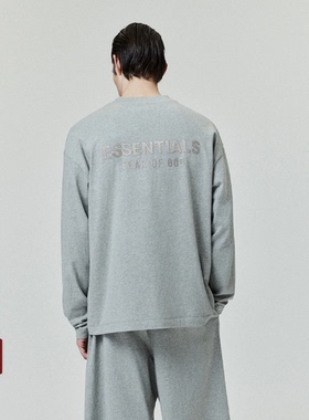 Fear Of God Essentials 25SS Drop2 LOGO拉丝烫标印花长袖T恤