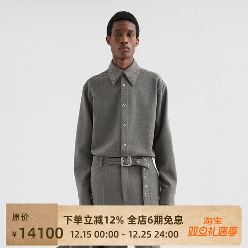 JILSANDER25FW铆钉领长袖衬衫