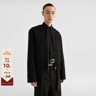 男士 25FW 羊驼毛外缝线拉链夹克外套 SANDER JIL