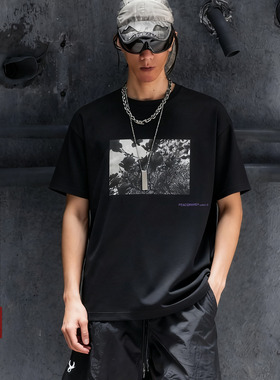 PEACEMAKER 25FW 军事风时装宽松星形字母印花短袖T恤