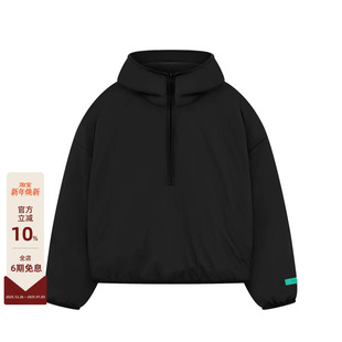 Drop2 God 24SS 多色尼龙连帽半拉链棉服夹克 Essentials Fear