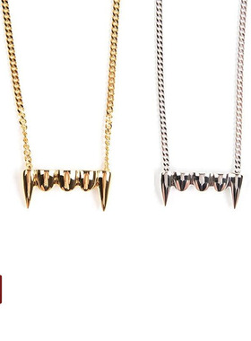 PAM925纯银犬牙蛇骨链项链