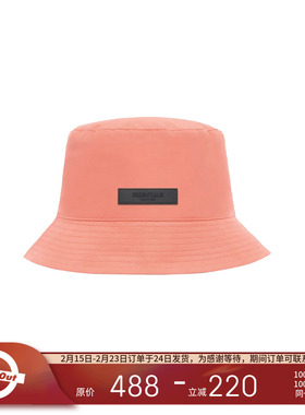 Fear Of God Essentials 春季男女情侣款刺绣棉质遮阳渔夫帽盆帽