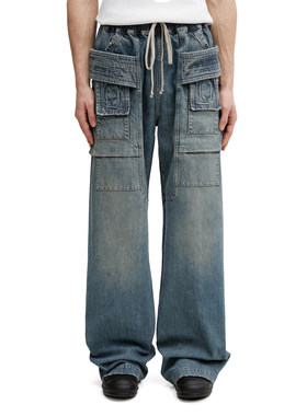 【正品现货】RICK OWENS RO 26SS DRKSHDW抽绳系带多口袋休闲裤