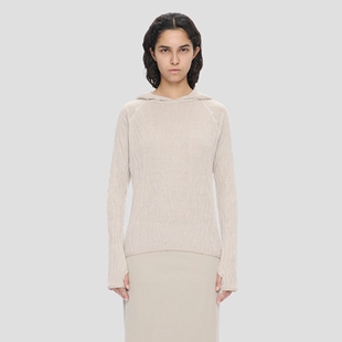 小众设计褶皱纹理连帽卫衣男女款 北欧先锋机能25SS EMIL HELIOT