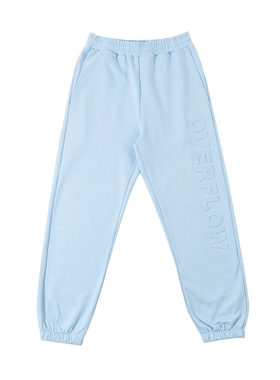 OVERFLOW 春季压印浮雕logo设计运动休闲百搭束脚休闲裤长裤卫裤