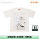424 24SS 春夏美产手绘线稿艺术印花朋克亚文化短袖T恤潮男女同款