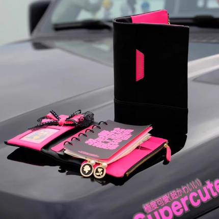 原创弗洛伊德植鞣小羊皮A7A6小面包极限贴边活页老钱风手帐欧美风