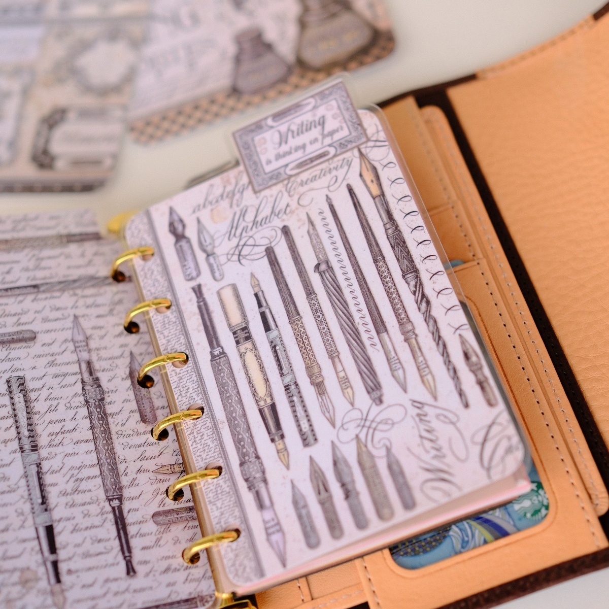 莎士比亚复古钢笔分隔页