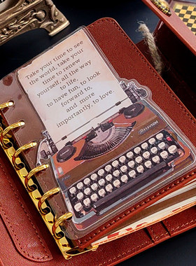 QY时光印记复古打字机活页分隔页A567M5A5slim手工塑封分隔页索引