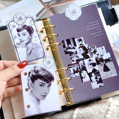 赫本小香风分隔页A5A6A7奇葩M5方方子A5slim手工塑封分隔页索引