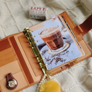 QY摩卡咖啡A5A6A7奇葩M5方方子A5slim手工塑封分隔页索引