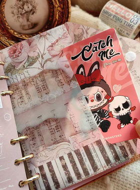 QY  手工收纳袋硫酸纸复古巴洛克风格A567奇葩M5A5slim分隔页索引