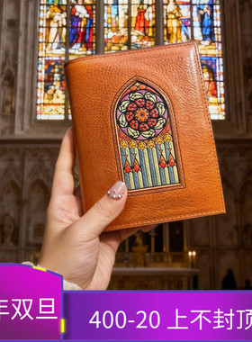青釉原创欧式米兰大教堂手帐真皮意大利MBOX LUX进口牛皮A7A6手帐