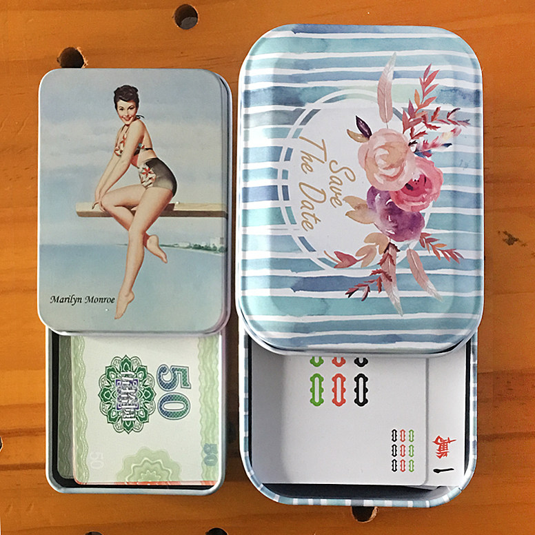 家用旅游大字塑料磨砂防水麻将