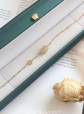 女水晶手链天然金发晶貔貅招财