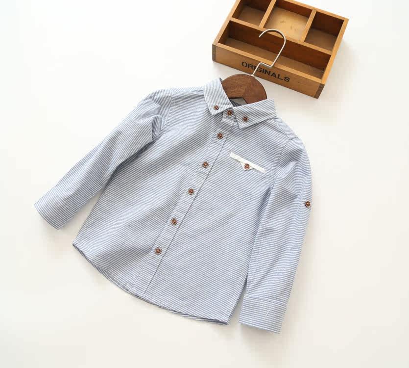 Chemise garcon à manche longue - Ref 2075613 Image 4