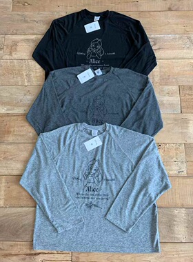 1现 韩国东大门VANTA休闲百搭卡通女孩印花圆领长袖T恤25秋季新款