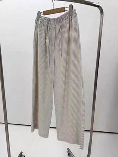 现 韩国东大门ARCHITEKT女松弛百搭竖条阔腿休闲裤25秋季新款